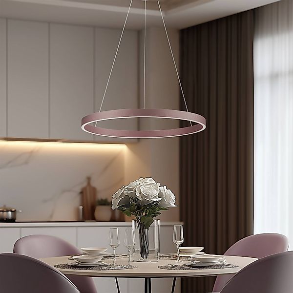 Lucande Smart LED-Hängeleuchte Yonam, kaffee, 1-flg., Tuya günstig online kaufen