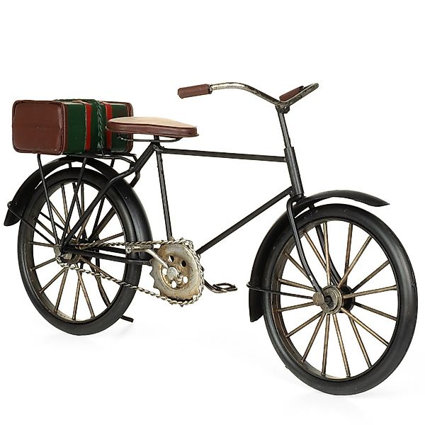 Moritz Dekofigur Blech-Deko Fahrrad mit Koffer günstig online kaufen