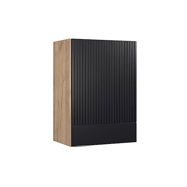 Vicco Hängeschrank Fame-Line, Schwarz gestreift/Goldkraft Eiche, günstig online kaufen