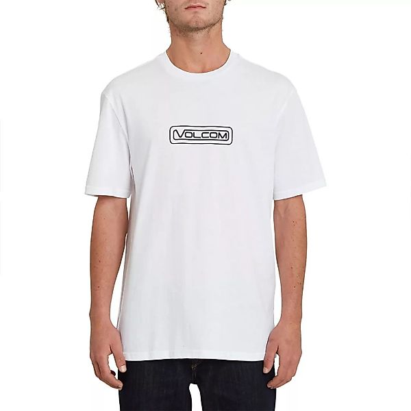 Volcom Striper Basic Kurzärmeliges T-shirt S White günstig online kaufen
