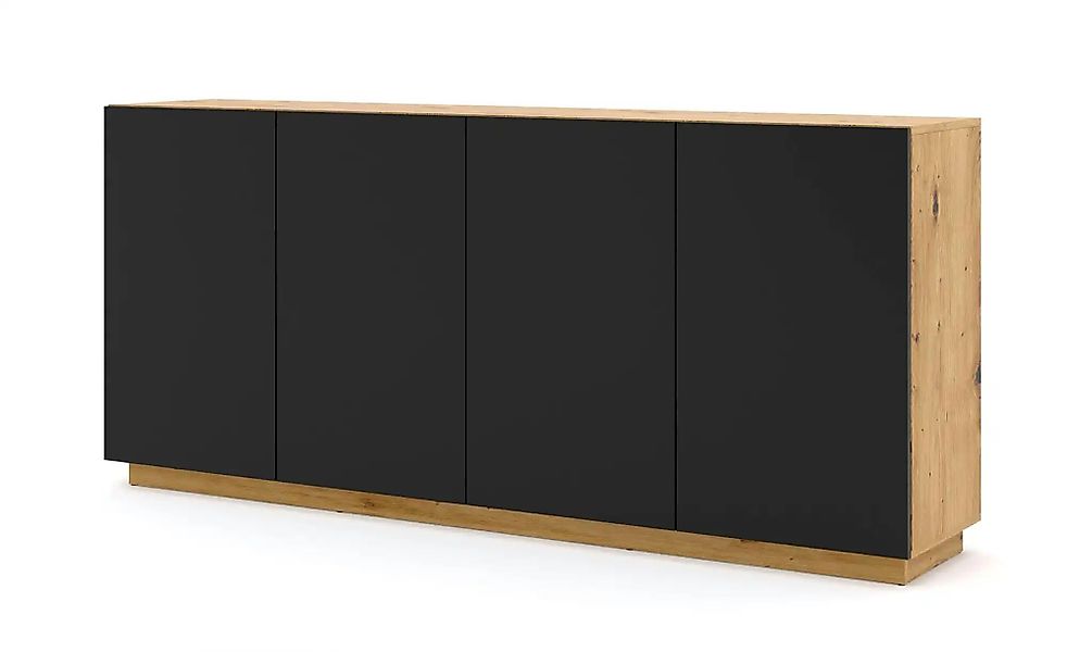 Sideboard   ¦ schwarz ¦ Maße (cm): B: 198 H: 89 Kommoden & Sideboards > Sid günstig online kaufen