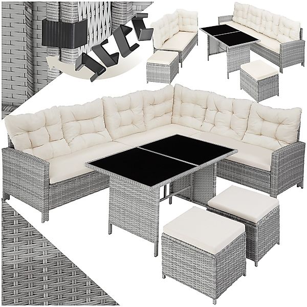 tectake Loungeset Rattan Lounge, (Set., 6-tlg), günstig online kaufen