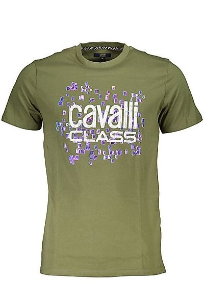 Cavalli Class T-Shirt Stylisches Herren T-Shirt in Grün - Kurzarm mit günstig online kaufen