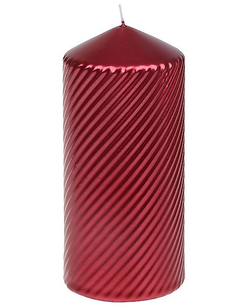 Steinhart Kerzen Adventskerze Stumpenkerze "Brissago" Rubin Rot 150/66 mm günstig online kaufen