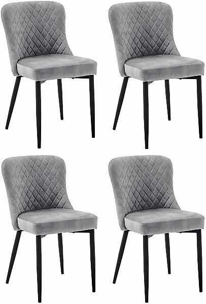 MCA furniture 4-Fußstuhl "ABOSHI Esszimmerstuhl (4er Set)", (Set), 4 St., V günstig online kaufen