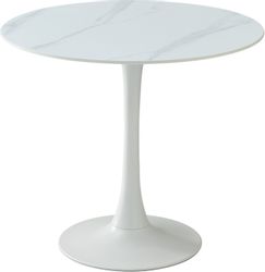 Stolkom Esstisch "Josh Esszimmertisch rund Keramik, marmoriert, BxH 90x75 c günstig online kaufen
