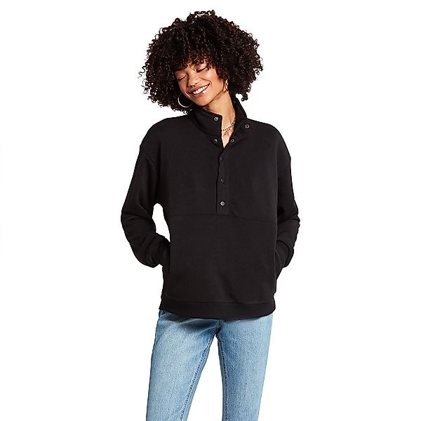 Volcom Getting Staxxed Mock Pullover XS Black günstig online kaufen