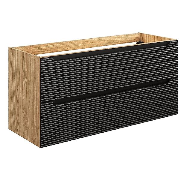 Lomadox Waschbeckenschrank OLUO-56-BLACK Waschtischunterschrank, 120cm, Eic günstig online kaufen