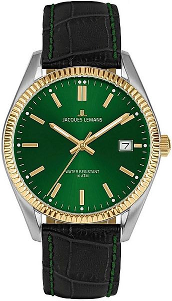 Jacques Lemans Quarzuhr Derby 50-4W, Armbanduhr, Damenuhr, analog, Datum, L günstig online kaufen
