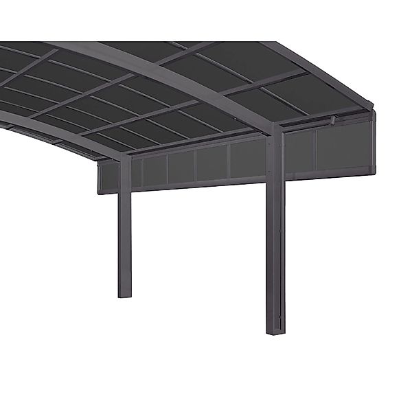 Ximax Carport Seitenwand 2 Module 100 cm Schwarz Sonderfertigung günstig online kaufen