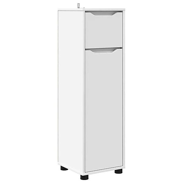 vidaXL Badezimmerschrank mit Tür Weiß 30,5 x 30 x 101 cm Holzwerkstoff 8887 günstig online kaufen