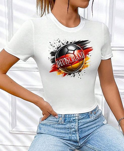 RMK T-Shirt Damen Shirt Top Trikot Fan Fußball Deutschland Germany EM WM 20 günstig online kaufen
