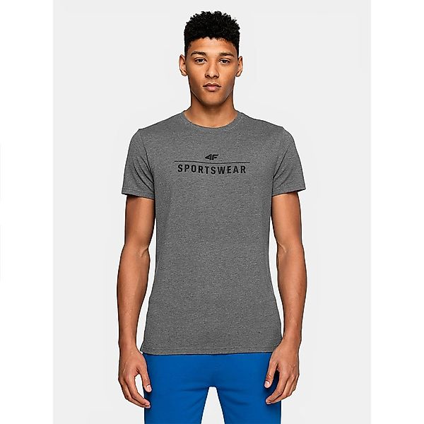 4f Kurzärmeliges T-shirt M Middle Grey Melange günstig online kaufen