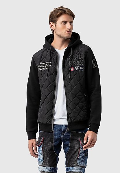 Cipo & Baxx Allwetterjacke "Jacke" mit Kapuze mit Stickereien günstig online kaufen
