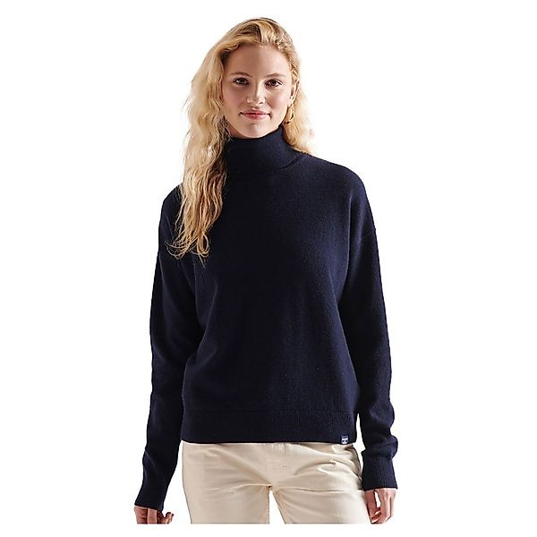 Superdry Lambswool Rollkragen Sweater XL Midnight Navy Marl günstig online kaufen