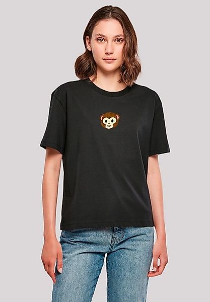 F4NT4STIC T-Shirt emoji couture smiling monkey furry face Premium Qualität günstig online kaufen