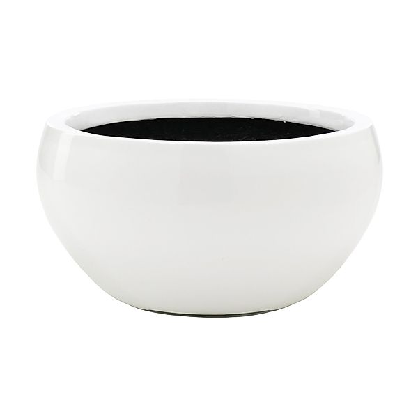 Flingora Pflanzschale Alodie, Fiberglas - Indoor - Silber - Ø 40 cm günstig online kaufen