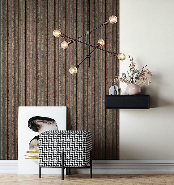 Newroom Vliestapete, Braun Tapete Skandi Holz - Holztapete Holzwand Modern günstig online kaufen