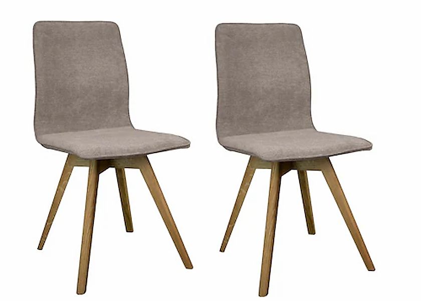 andas Esszimmerstuhl »Rania«, (Set), 2 St., Microfaser, Massivholzgestell, günstig online kaufen