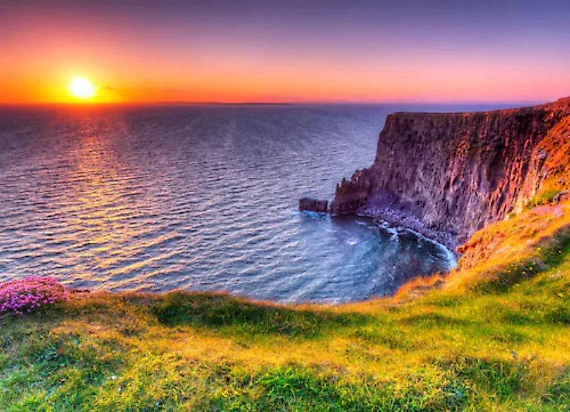 Papermoon Fototapete »Sunset at Moher Cliffs« günstig online kaufen