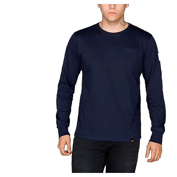 Alpha Industries Nasa Langarm-t-shirt XL Rep.Blue günstig online kaufen
