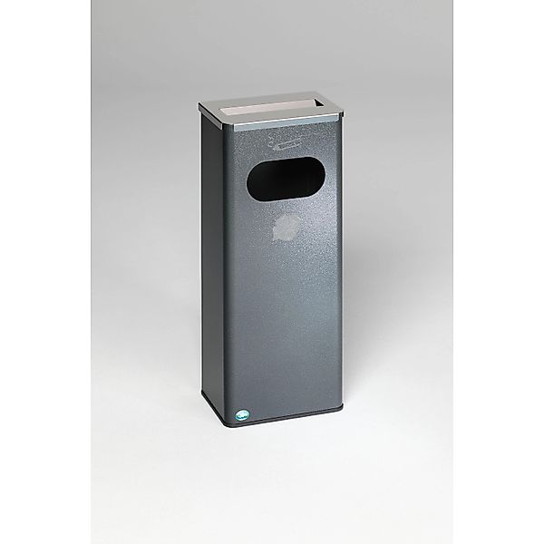 PROREGAL Robuster Kombiascher Mit Edelstahl Abdeckung HxBxT 76 x 31 x 22 cm günstig online kaufen