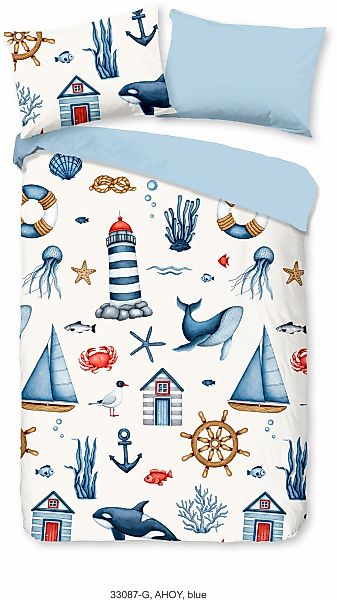 good morning Babybettwäsche "Ahoy" 2 Stk. 100% Baumwolle, Reißverschluss, W günstig online kaufen