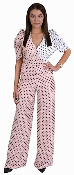 Sarcia.eu Overall Rosa-weißer Overall getupft Hosenanzug für Damen S günstig online kaufen