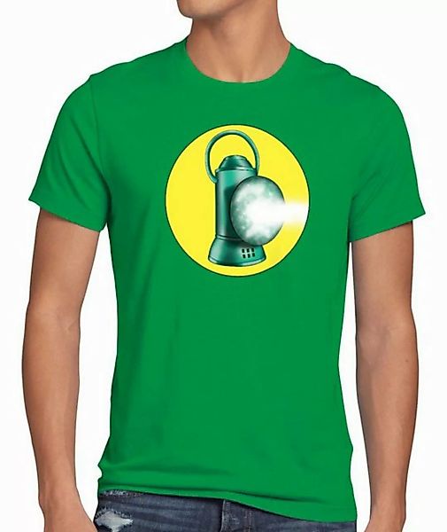 style3 T-Shirt Sheldon Lantern Green Superheld laterne dc the big bang theo günstig online kaufen