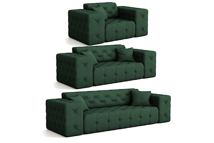Fun Möbel Polstergarnitur Sofaset Designersofa CHANTAL günstig online kaufen