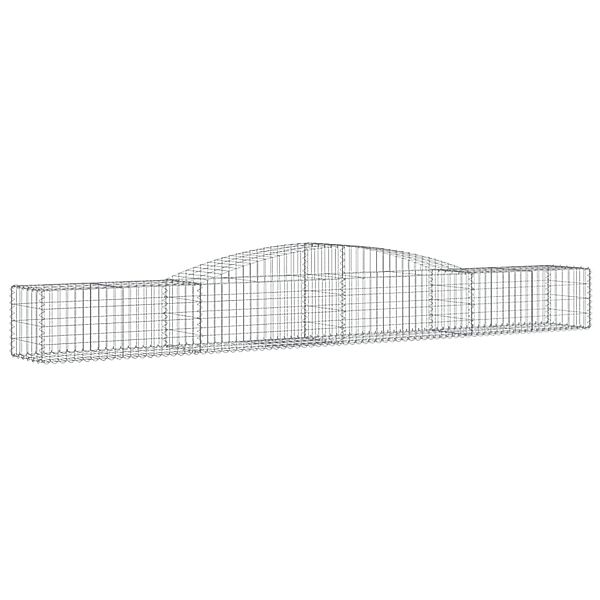 vidaXL Gabionen mit Hochbogen 6 Stk 400x50x40/60cm Eisen 1635372 günstig online kaufen