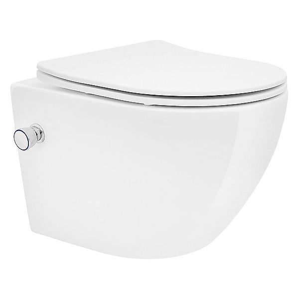 LuxeBath Tiefspül-WC Spülrandloses Hänge WC Keramik günstig online kaufen
