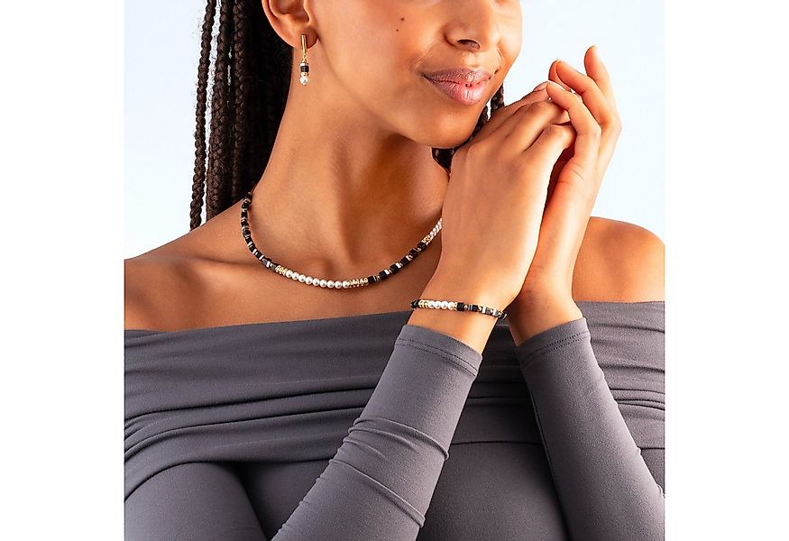 COEUR DE LION Paar Ohrhänger Schmuck Edelstahl GeoCUBE® Precious Fusion Off günstig online kaufen