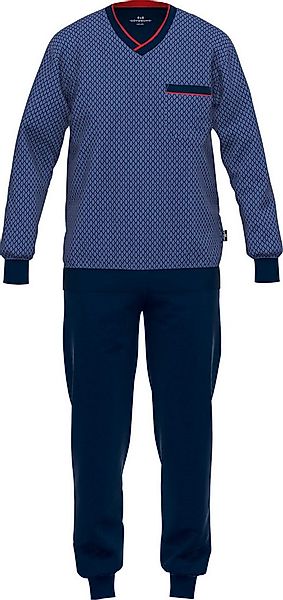 GÖTZBURG Pyjama Herren-Schlafanzug Single-Jersey gemustert günstig online kaufen
