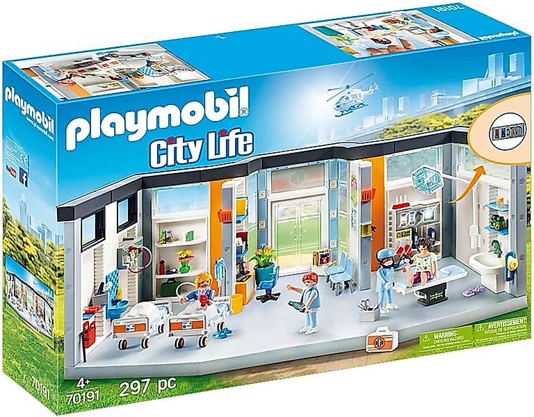 Playmobil® PLAYMOBIL City Life 70191 Krankenhaus Spielbausteine günstig online kaufen