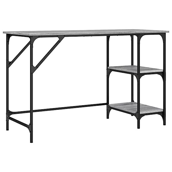 vidaXL Schreibtisch Grau Sonoma 120x50x75 cm Metall Holzwerkstoff 845324 günstig online kaufen