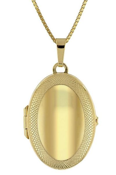 trendor Kette mit Anhänger Medaillon mit Gold auf Silber 925 günstig online kaufen
