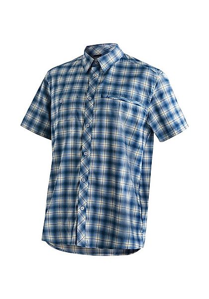 Maier Sports Funktionshemd Kasen S/S M blue check günstig online kaufen