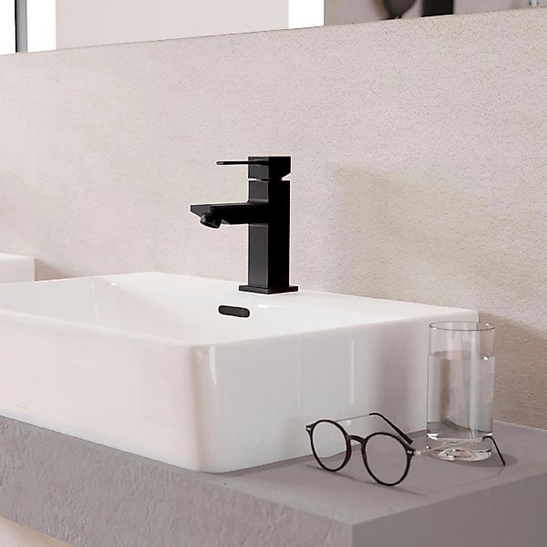 welltime Waschtischarmatur Trento, Wasserhahn wassersparende Eco-Click-Funk günstig online kaufen