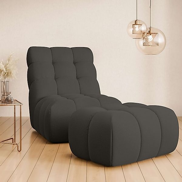 Home affaire XXL-Sessel »AURELIAN Loveseat XXL mit Hocker im Set, Lese-Sess günstig online kaufen