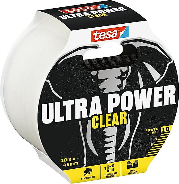 tesa Klebeband ULTRA POWER CLEAR Reparaturband, wetterfestes Panzertape (Pa günstig online kaufen