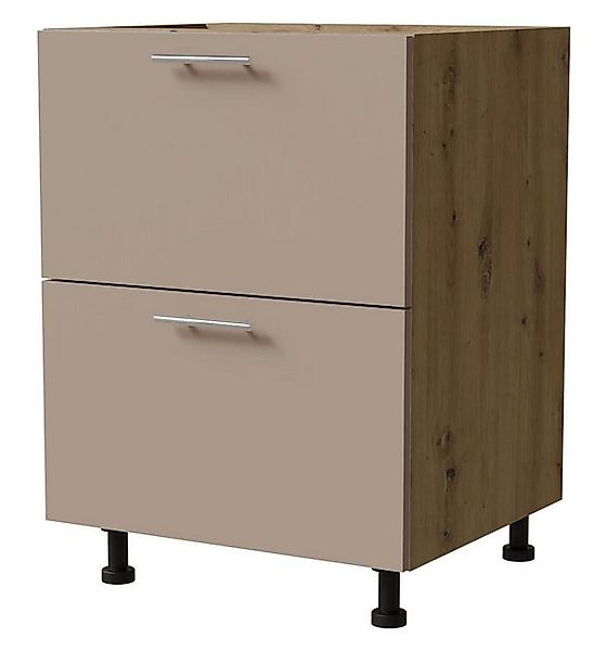 Feldmann-Wohnen Unterschrank Brerra (D2/60, 2 Schubladen - REJS Comfort Box günstig online kaufen
