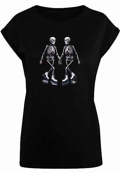 F4NT4STIC T-Shirt "Skelettpaar Eislaufen Valentinstagsgeschenk", Premium Qu günstig online kaufen