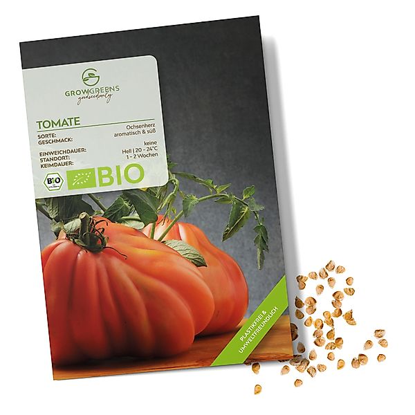 Growgreens Gemüsesamen BIO Tomatensamen (Ochsenherz) - günstig online kaufen