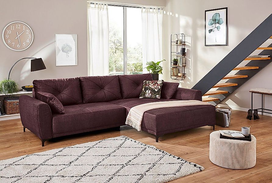 Jockenhöfer Gruppe Ecksofa "Aviano L-Form" inkl. praktischer Bettfunktion, günstig online kaufen