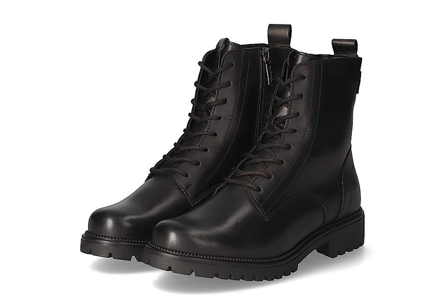 Tamaris Tamaris 1-25402-43/001 Damen Glattleder schwarz Schnürstiefel günstig online kaufen