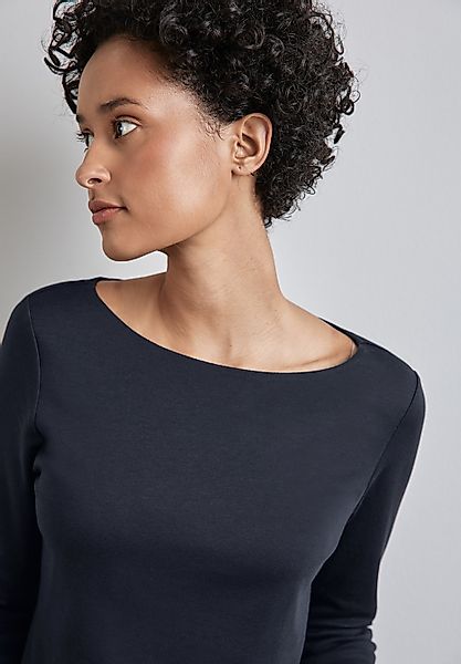 STREET ONE Langarmshirt "Style Lanea", mit U-Boot Ausschnitt günstig online kaufen
