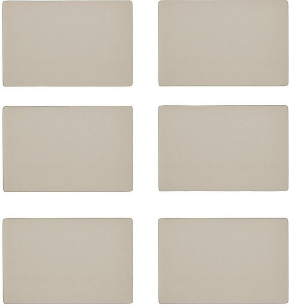 Zeller Present Platzset, (Set, 6-St), Kunstleder, metallic, 30x45 cm günstig online kaufen