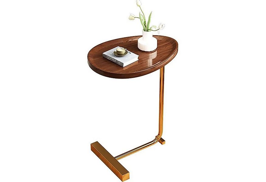 HEYHIPPO Beistelltisch C-Beistelltisch mit Holzplatte und Metallgestell, So günstig online kaufen