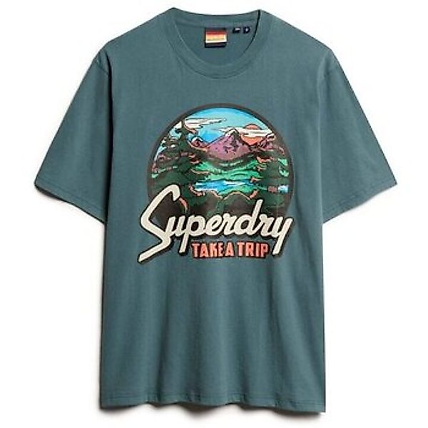Superdry  T-Shirt T-shirt à motif  Travel Postcard günstig online kaufen